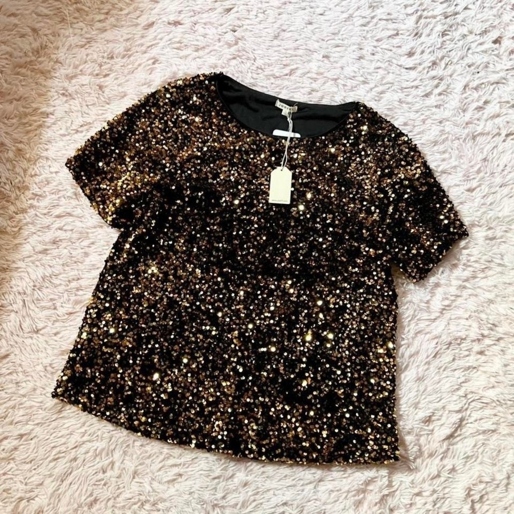 Dark Glamour Old Hollywood Witchy Celestial‎ Zodiac Top Womens S Goblin Core